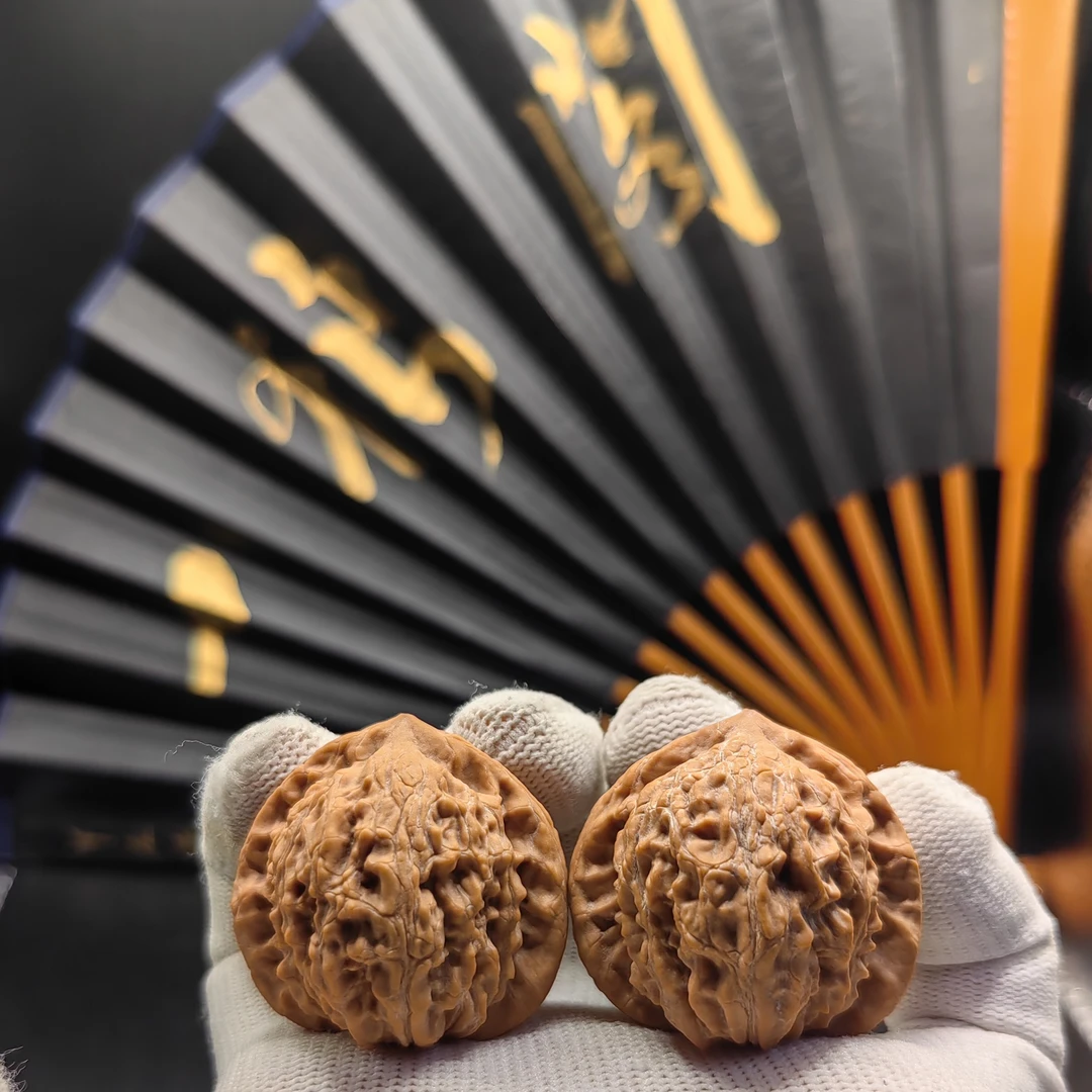 全品精选 平谷寿桃 38/37/37 平谷狮子头文玩核桃 老树文玩核桃