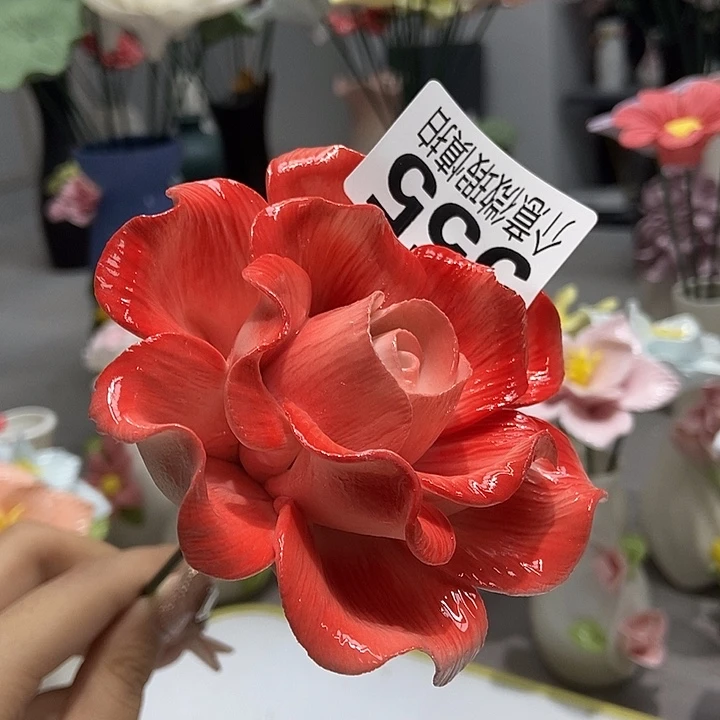 陶瓷纯手工捏花设计