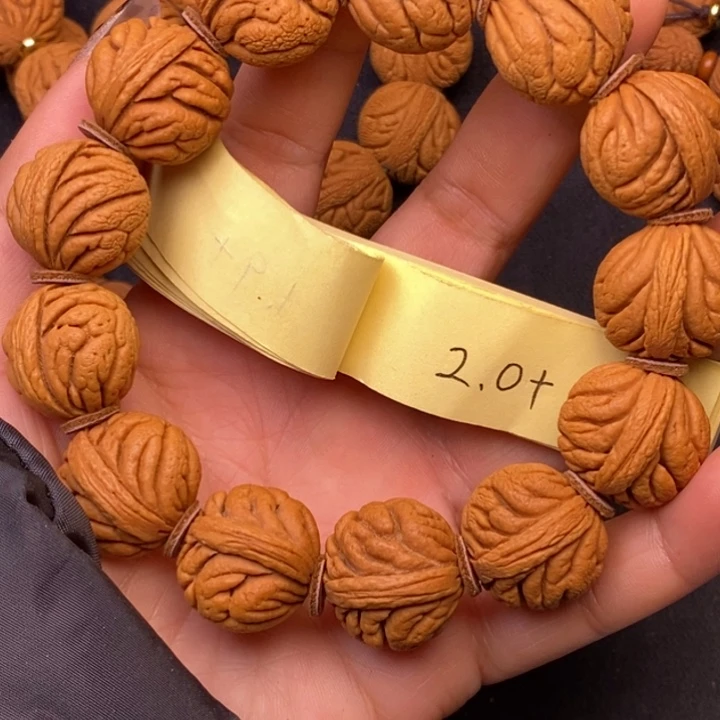 秦岭龙纹桃核13颗