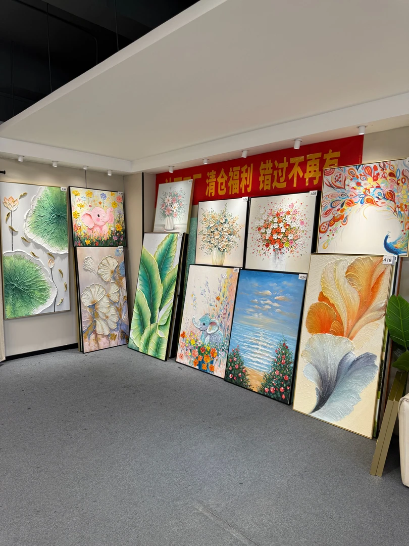 【油画清仓福利】轻奢风客厅餐厅卧室背景装饰画