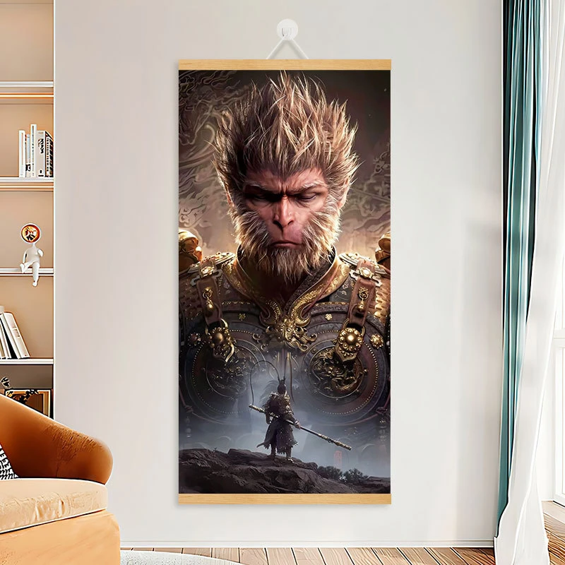 黑神话悟空古典风格挂画适合卧室书房网吧玄关墙面装饰画