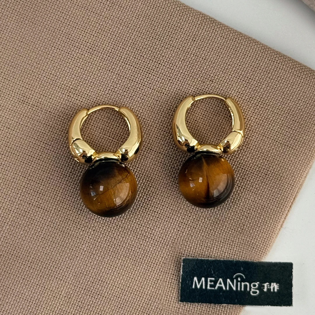 合金耳饰 耳饰法式通用小众复古耳圈ins流苏款网红手作经典