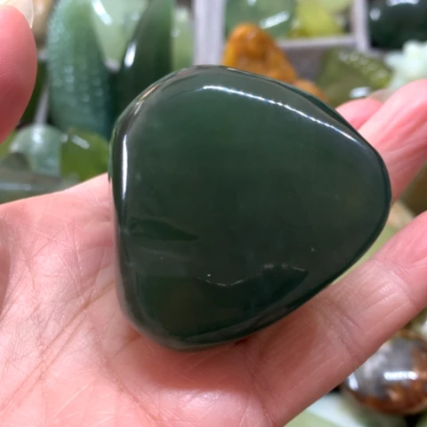 蛇纹石玉未镶嵌手把件