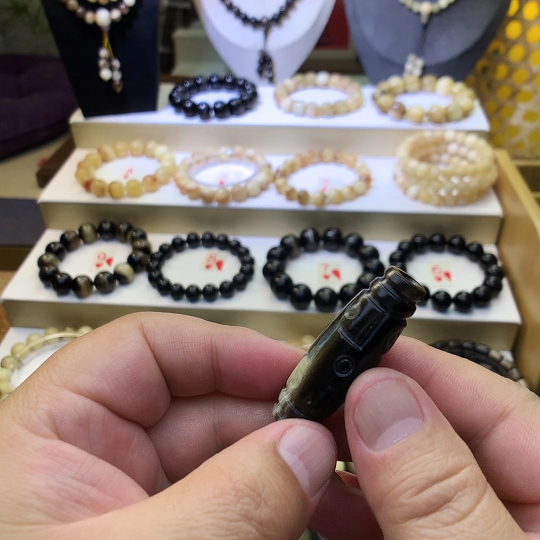 雨***萌无事牌库克羊角手串1.5美丽好看