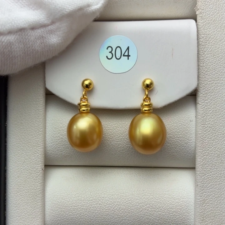 耳饰海水珍珠银S925镶嵌