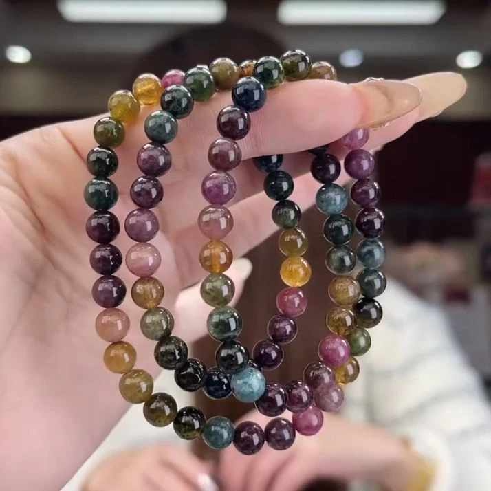 01422218碧玺/未镶嵌6mm+碧玺多圈18多样性发货