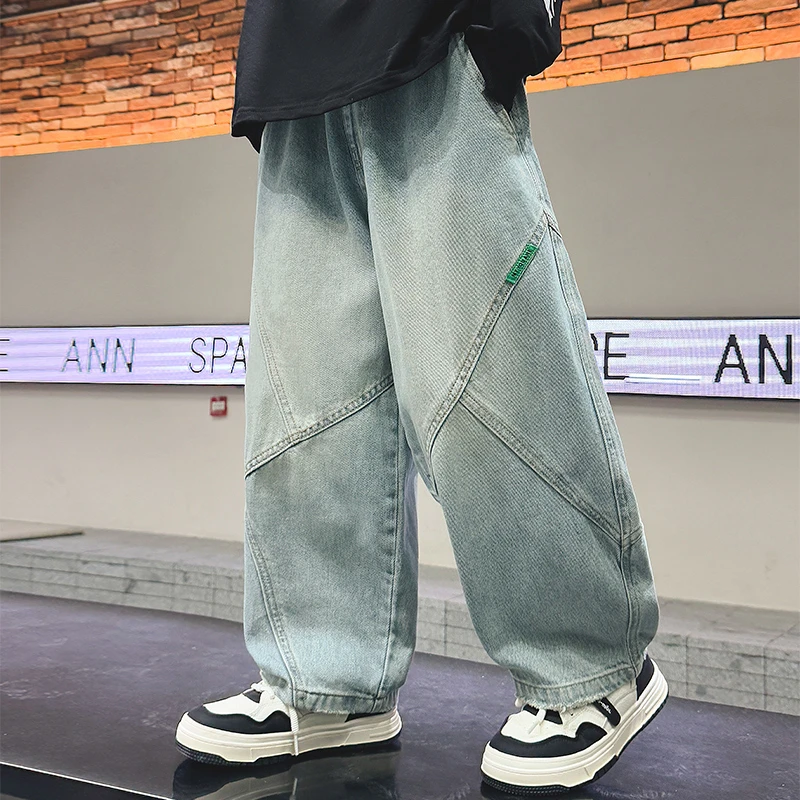 儿童装男童春装裤子长裤2025新款中大童痞帅牛仔裤春季男孩春秋款