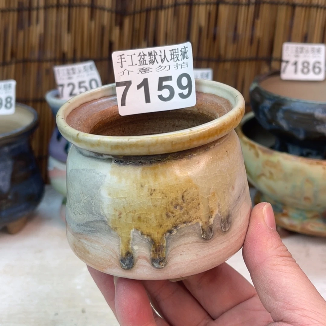 手工花盆默认瑕疵完美者勿拍