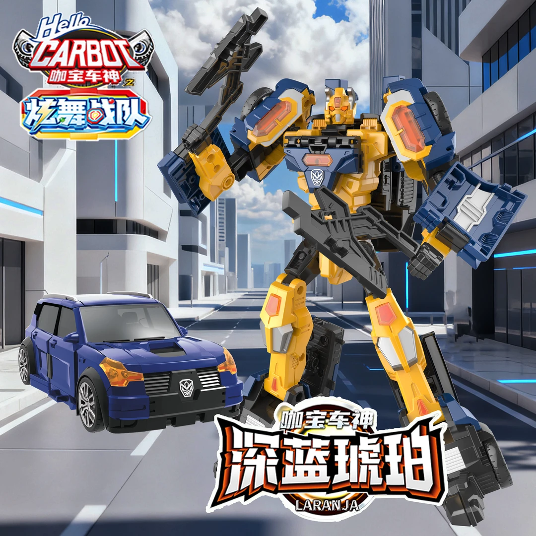 咖宝车神之炫舞战队变形机器人深蓝琥珀雄鹰王霍克双形态汽车玩具