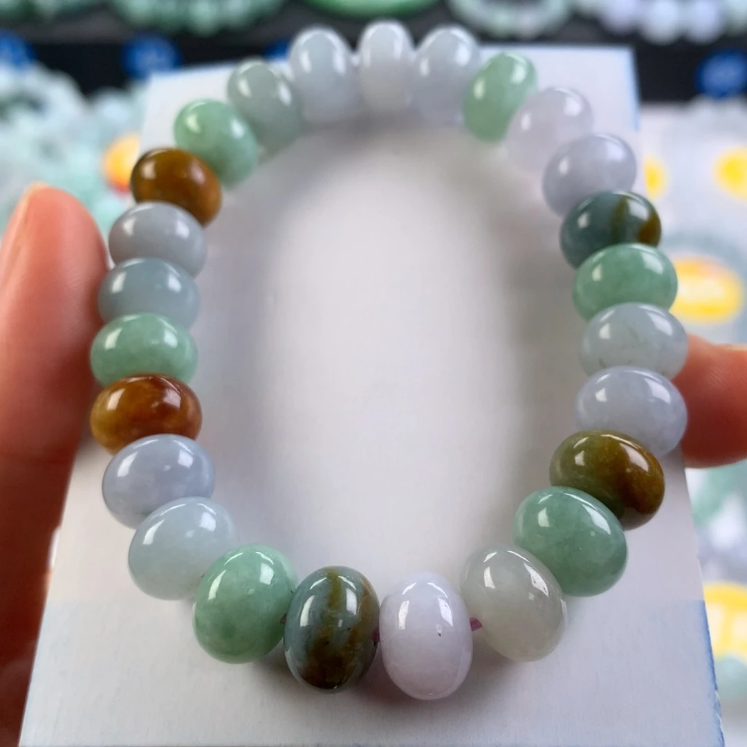 翡翠未镶嵌手链卡10.8