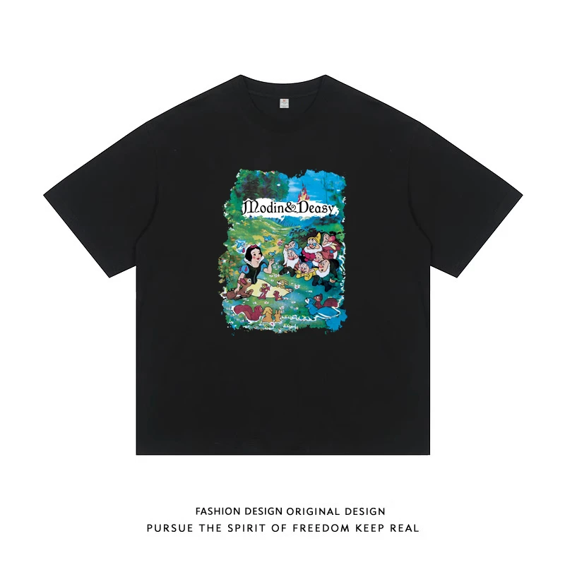 圆领体恤打底衫短袖t恤宽松男女半袖上衣夏季潮DT01-G295