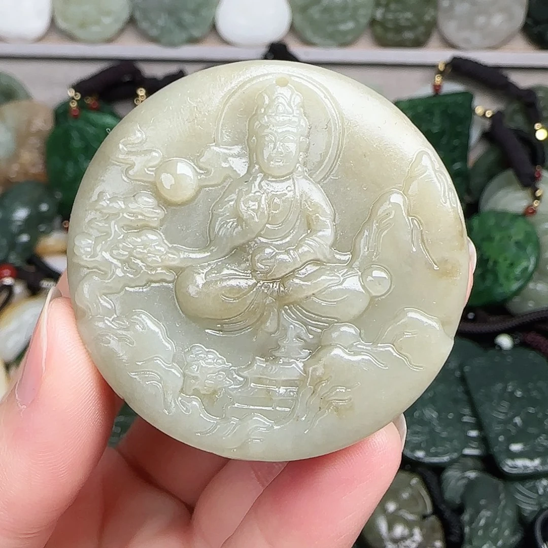 和田玉未镶嵌颈饰