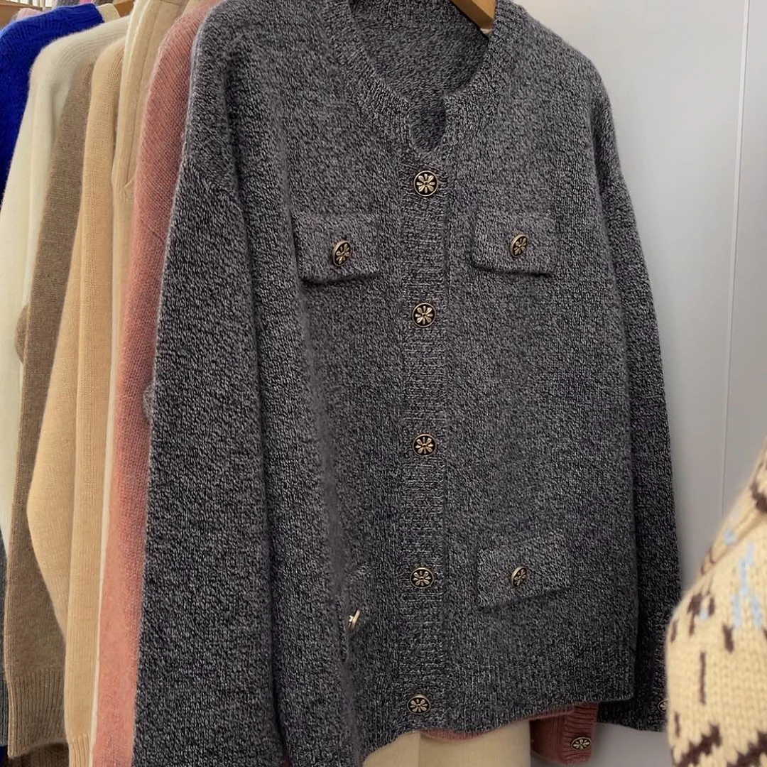 花纱 小香风 羊绒 开衫