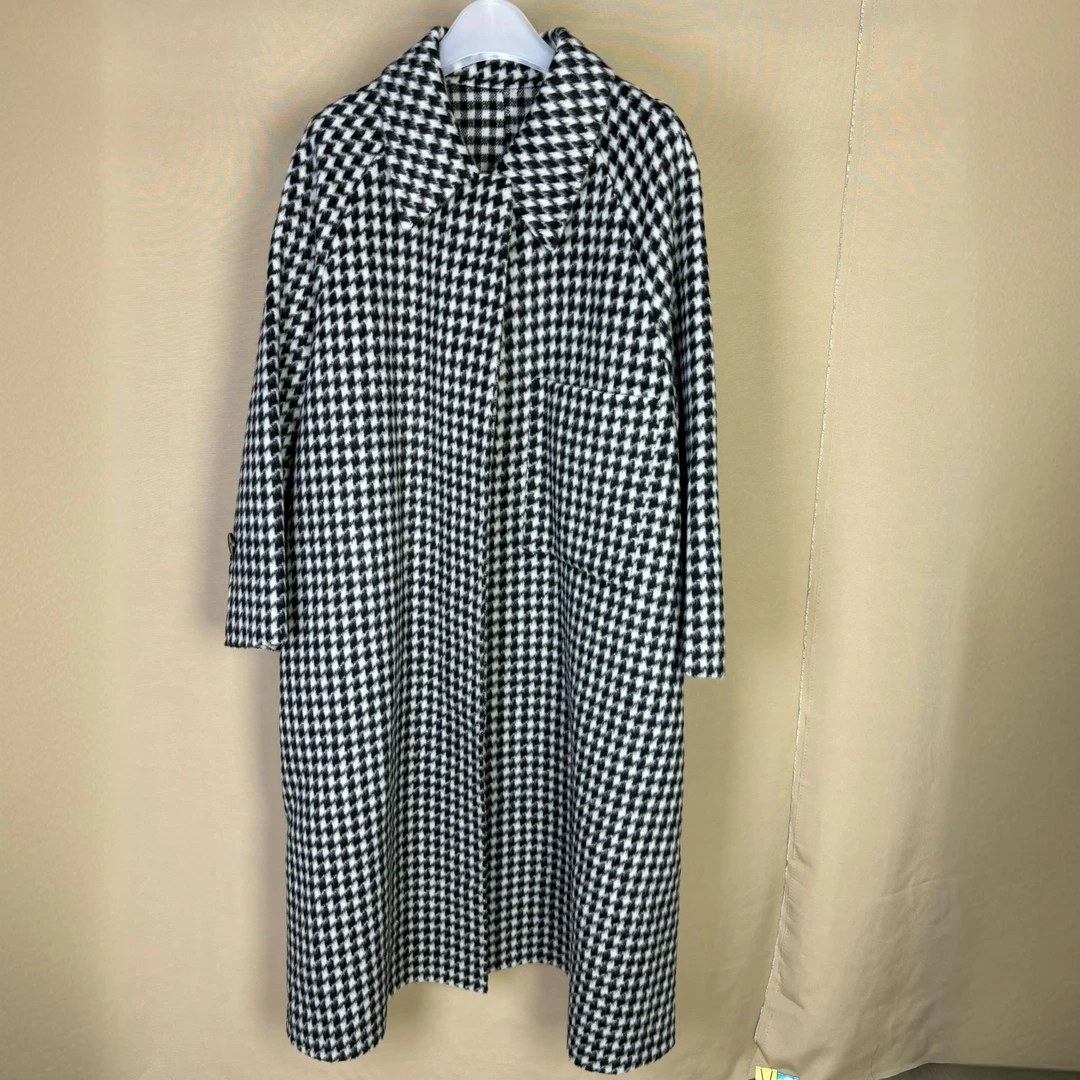 大牌专柜孤品明星同款羊毛羊绒大衣02