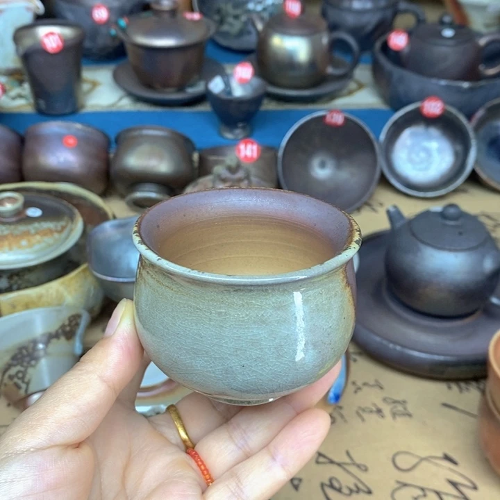 杯子纯柴烧裸烧手工茶器福利