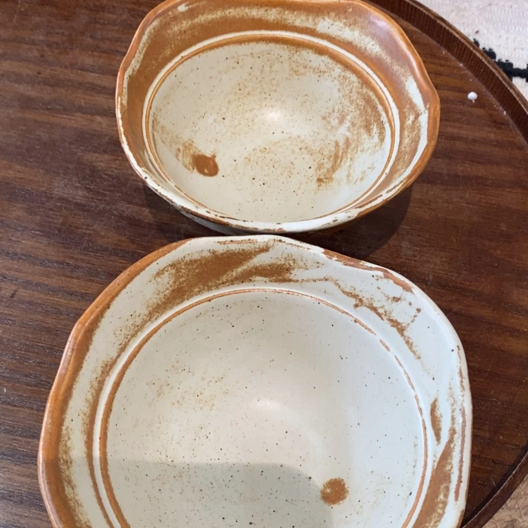 今囍陶器粗陶餐具2件