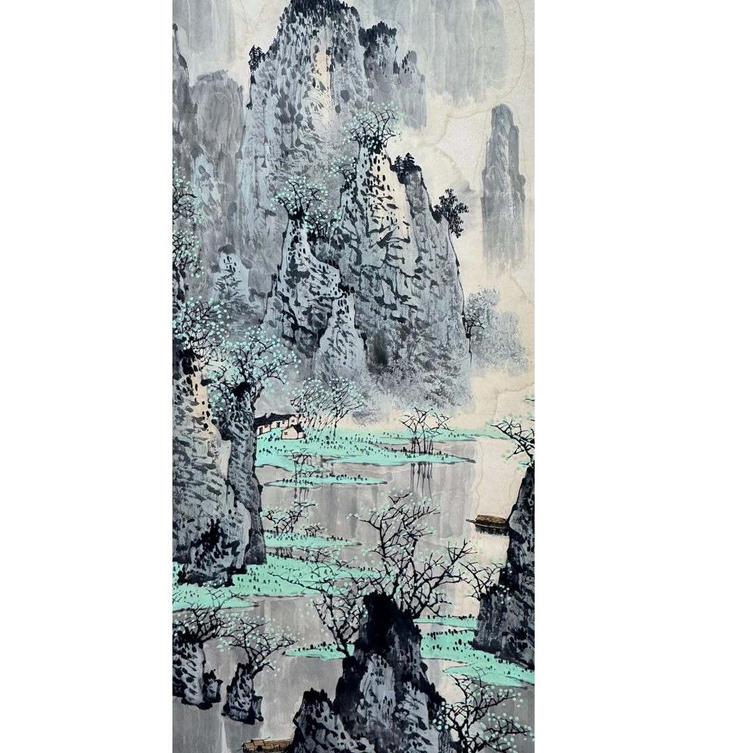 DY11914 山水 纸本 48*107