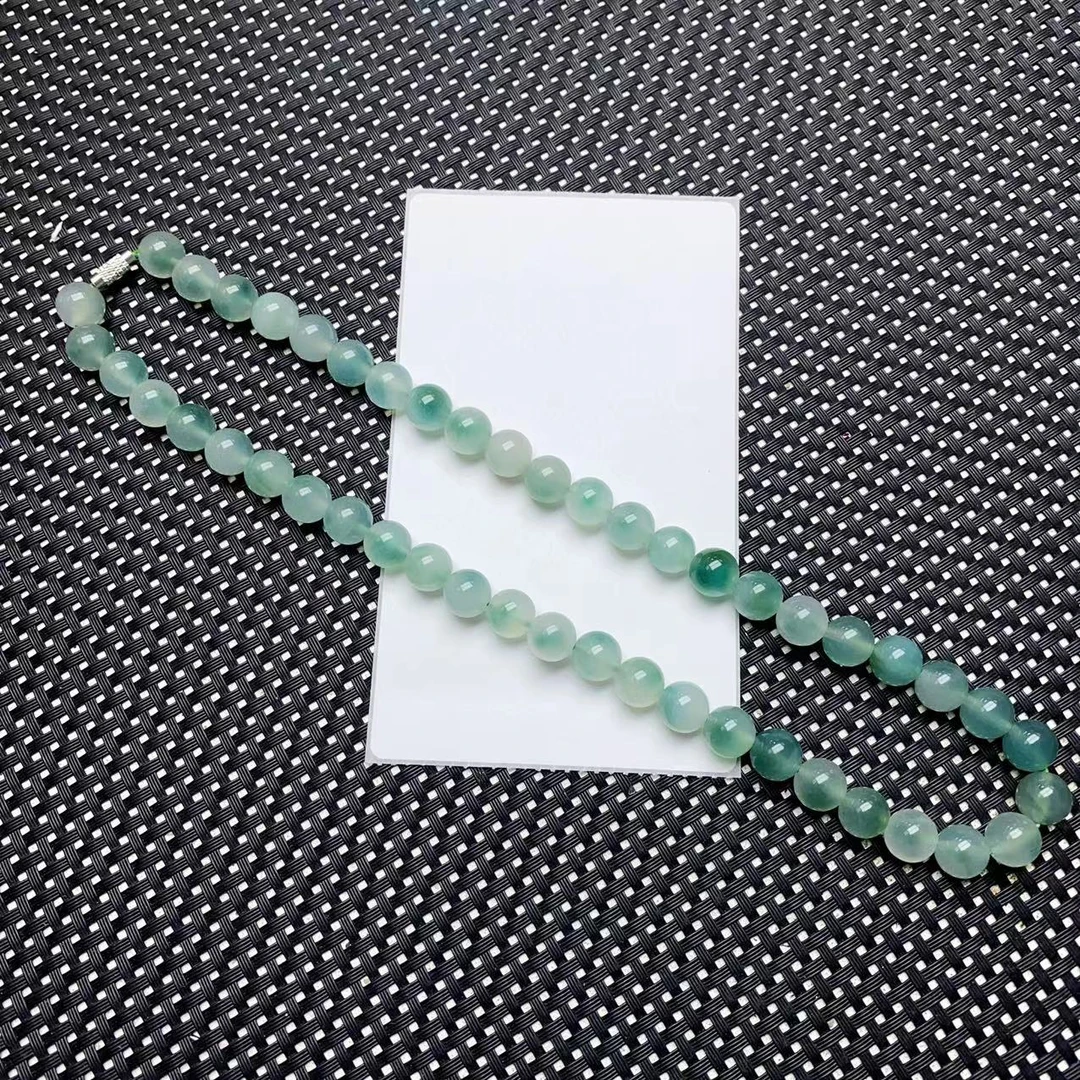 [小石]A1462蓝飘花项链10M