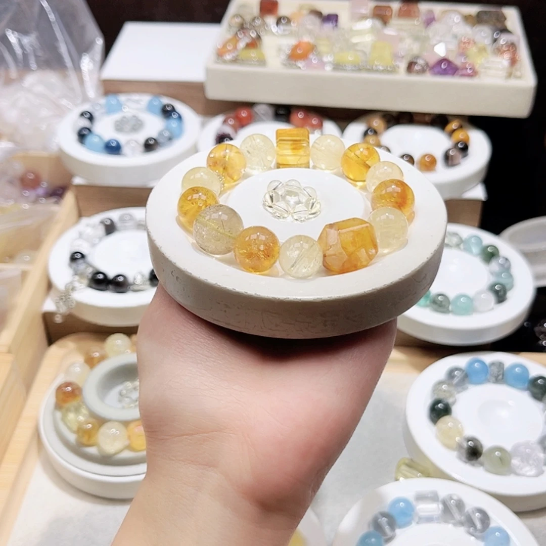 白***儿水晶手链未镶嵌天然水晶