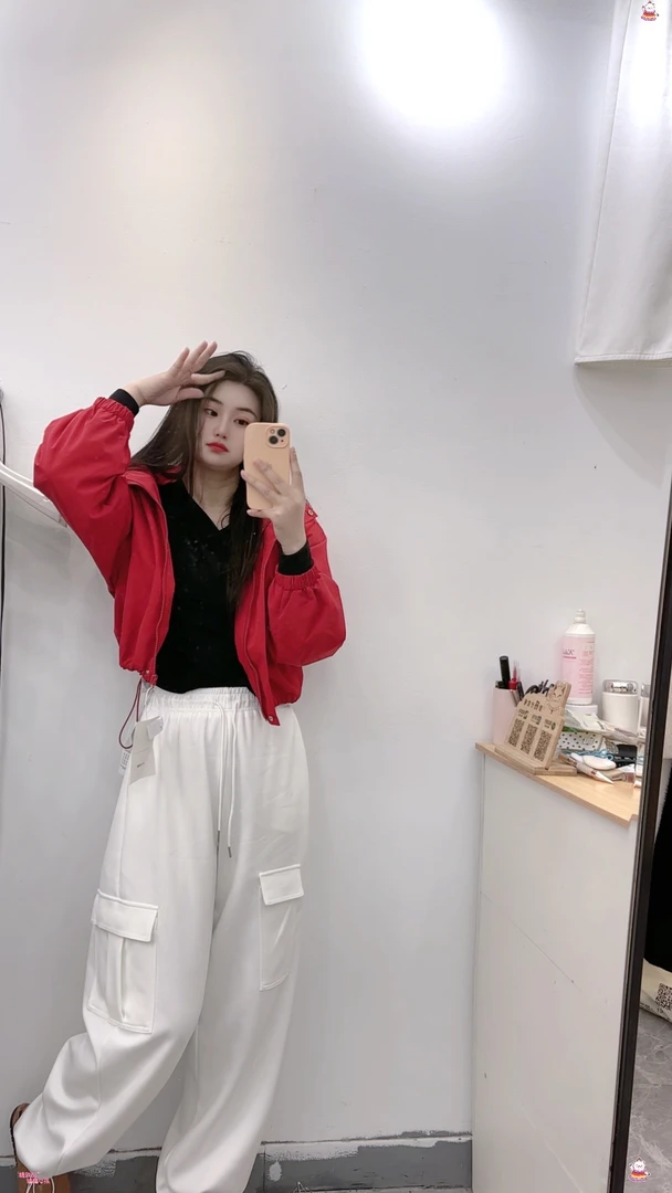 休闲工装抽绳卫裤