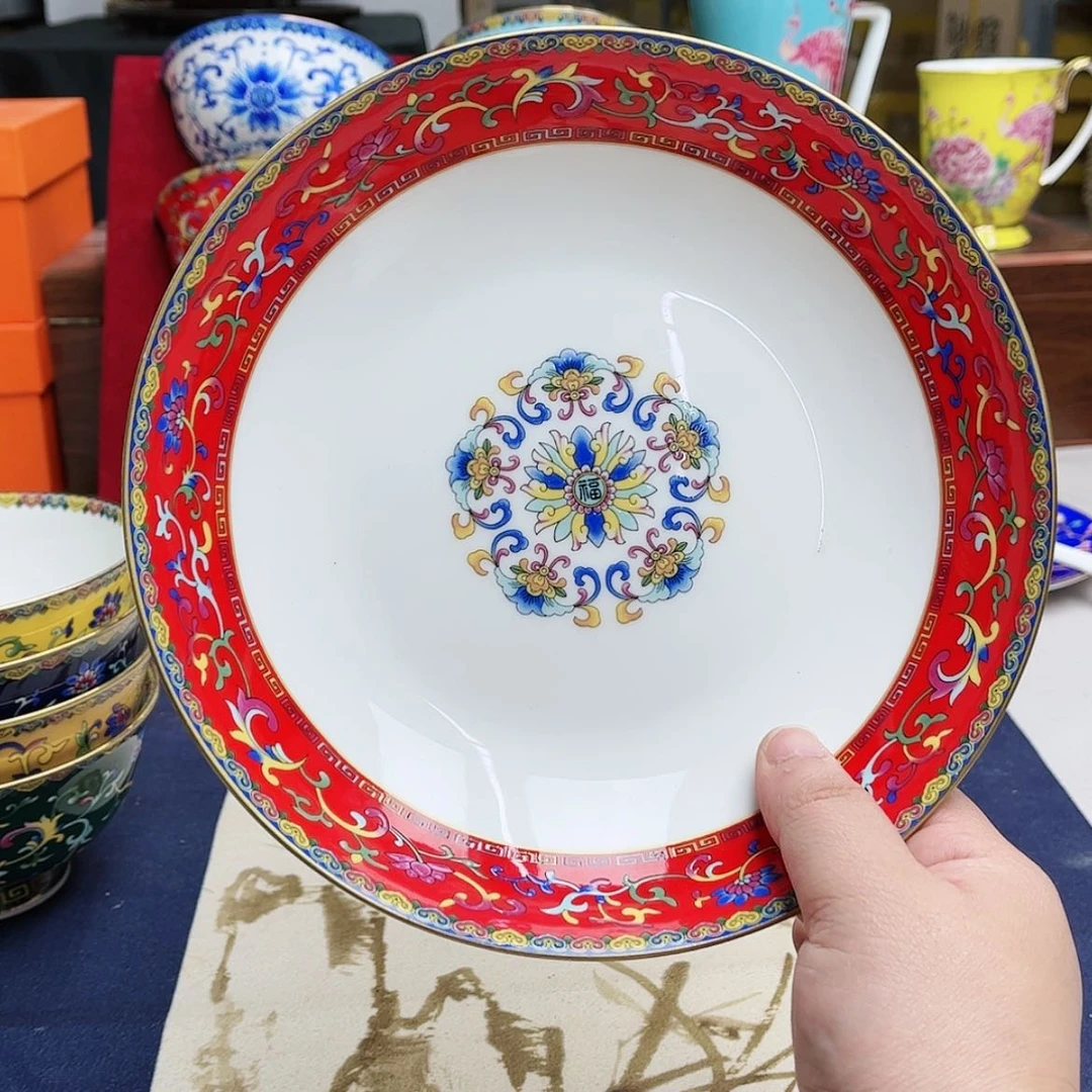 【闪购商品】珐琅8英寸2深红。。。。。