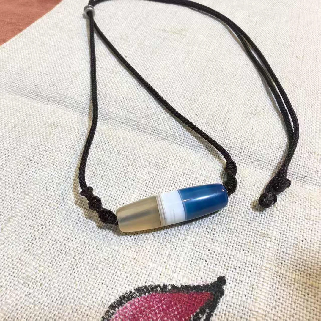 岚宫措|冈仁波齐-缠丝天珠项链 L757