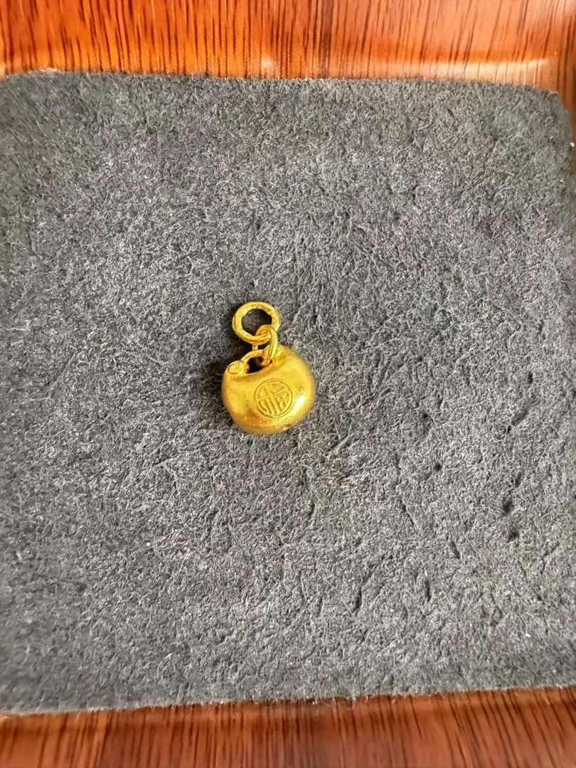 足金999 古法工艺胖福吊坠
