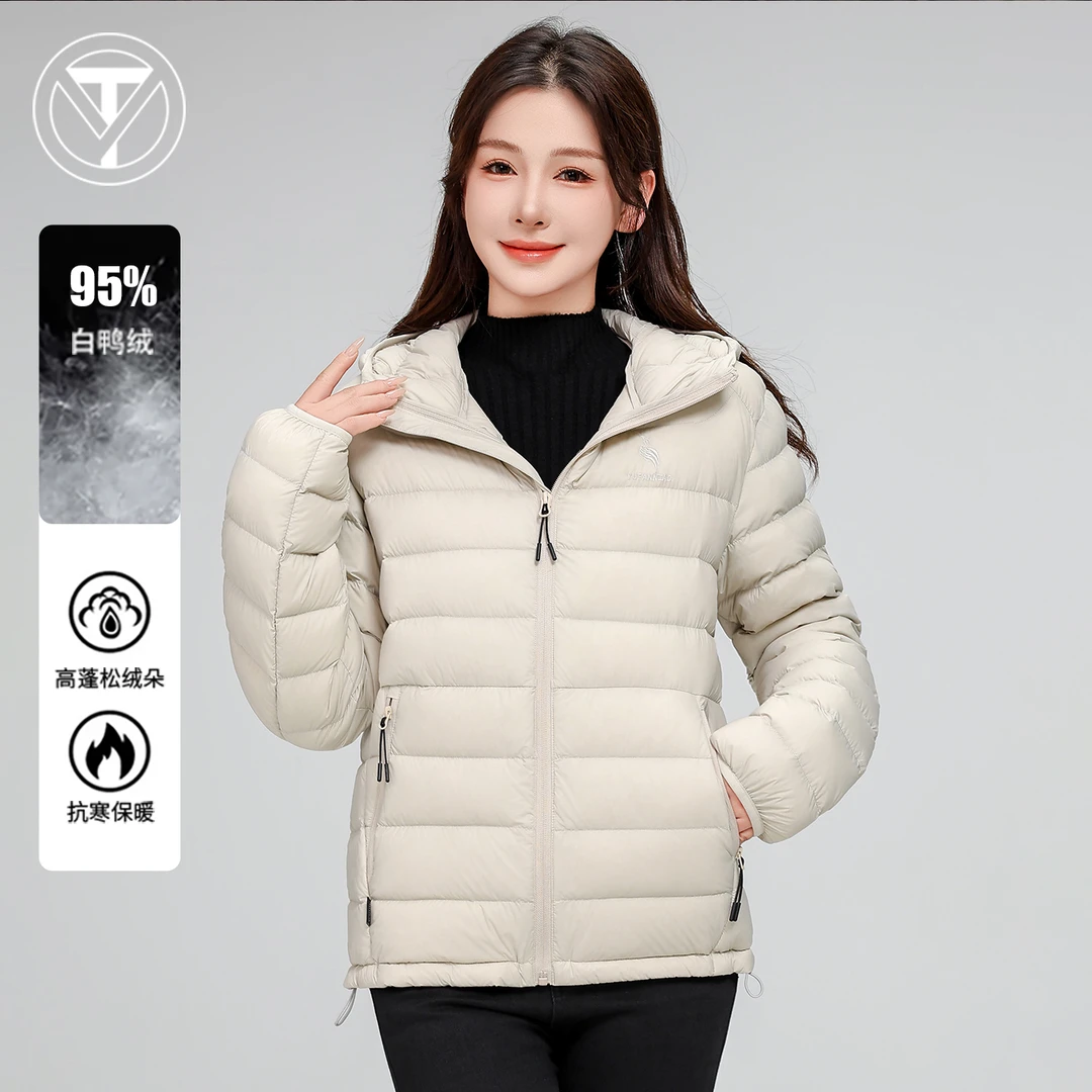 羽淘短款轻薄款九江羽绒服女2025年新款正品爆款保暖排骨羽绒外套