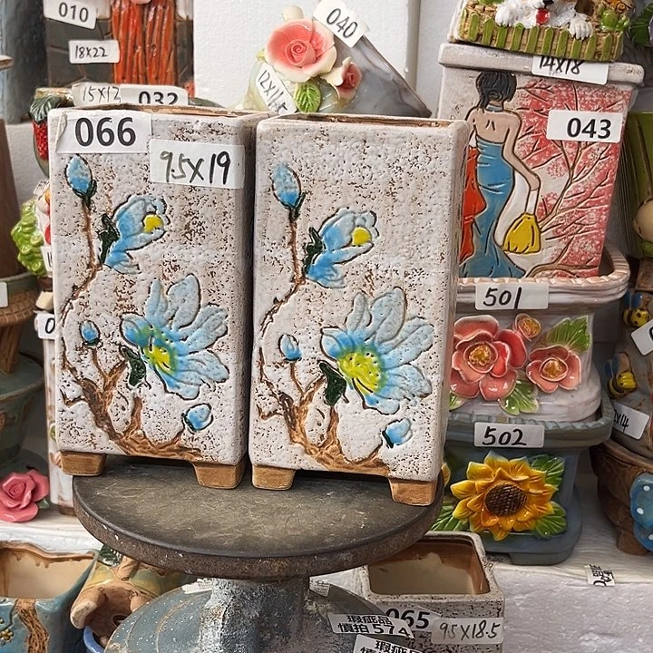 粗陶材质多肉花盆