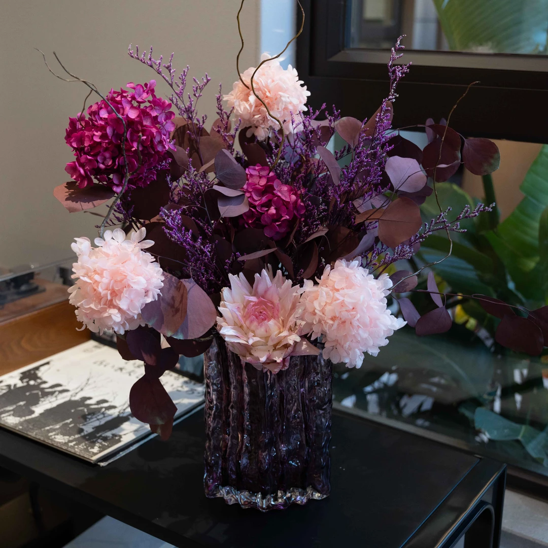 [繁花]新春家居装饰永生花瓶花摆件
