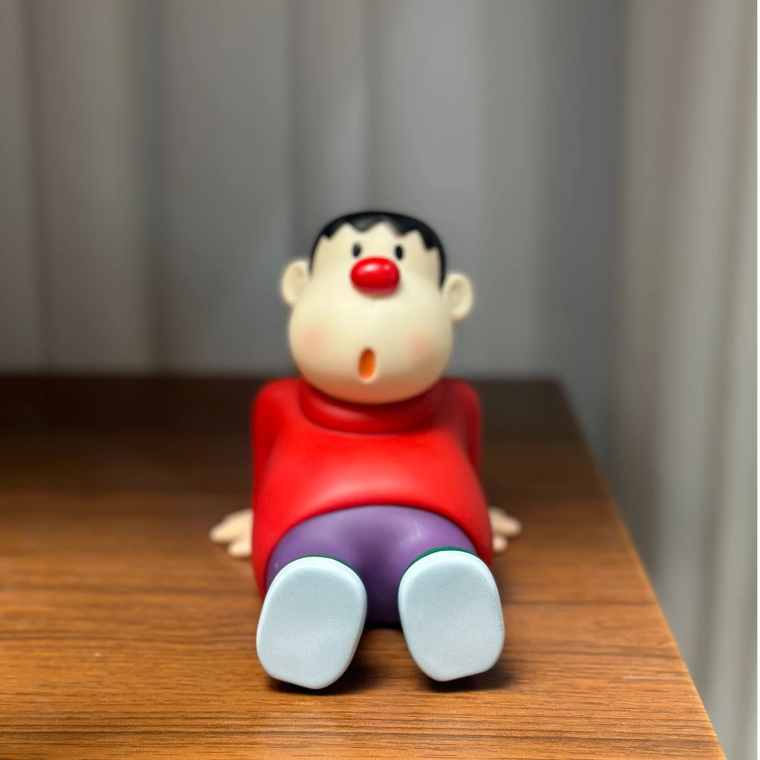 歪头红色胖虎支架卡通动漫潮玩客厅小摆件玩偶玩具生日礼物家居