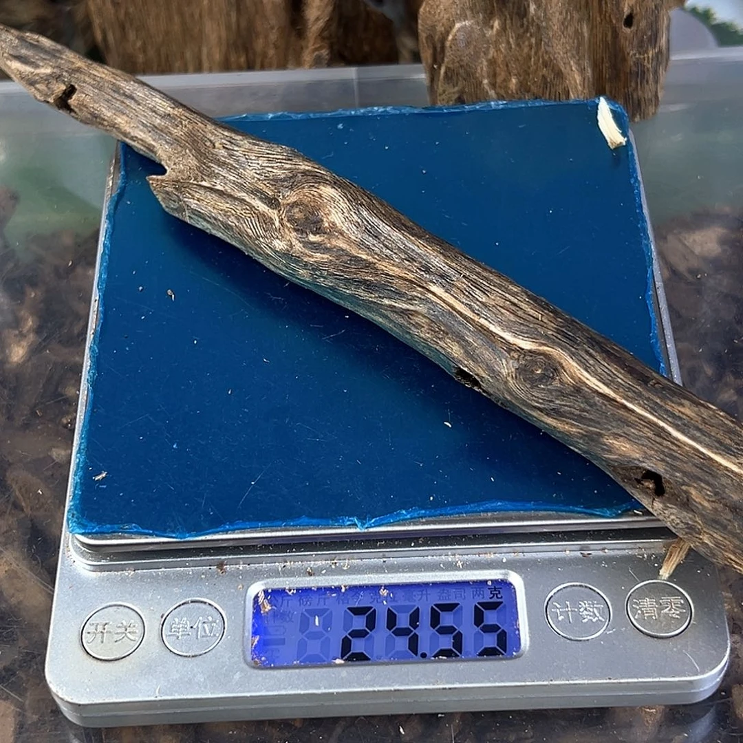 香料绿奇楠虫漏白棋24克