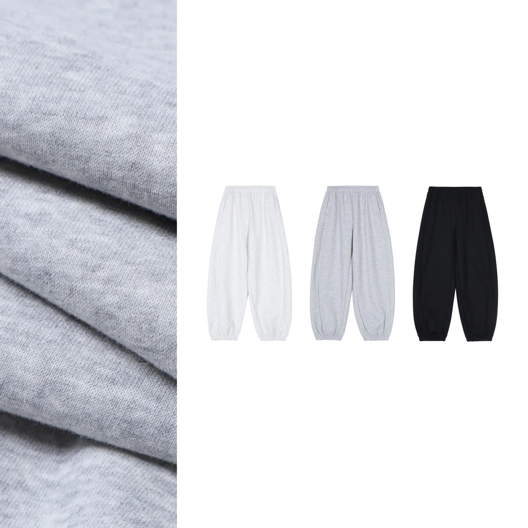 【大C严选】“年终福利"棉质加厚一体绒松紧腰束脚卫裤~