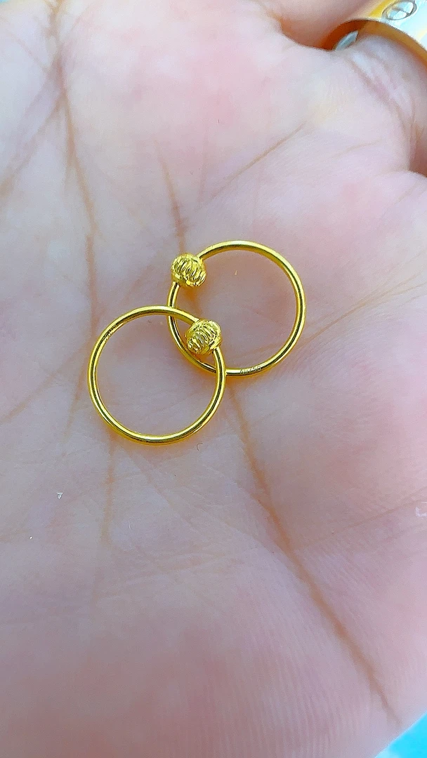 18k金珠子圈圈经典款式