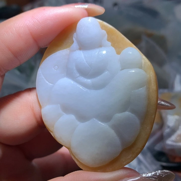 翡翠未镶嵌颈饰保真天然A货翡翠