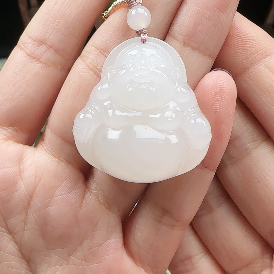 和田玉未镶嵌吊坠(赠链)