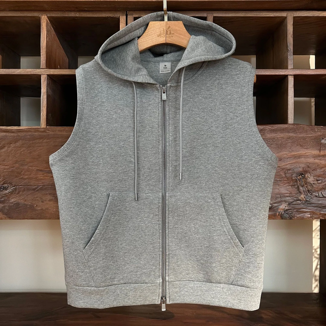 女士秋冬连帽拉链开衫时尚运动高级感无袖马甲外套MA5SYDZ1464