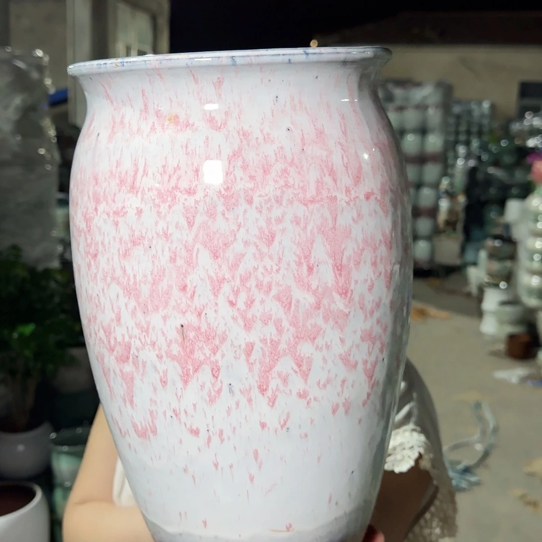 紫砂花盆高34口20