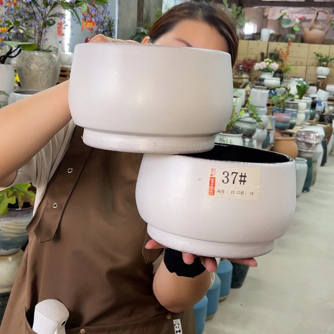 紫砂花盆高度13口径20厘米