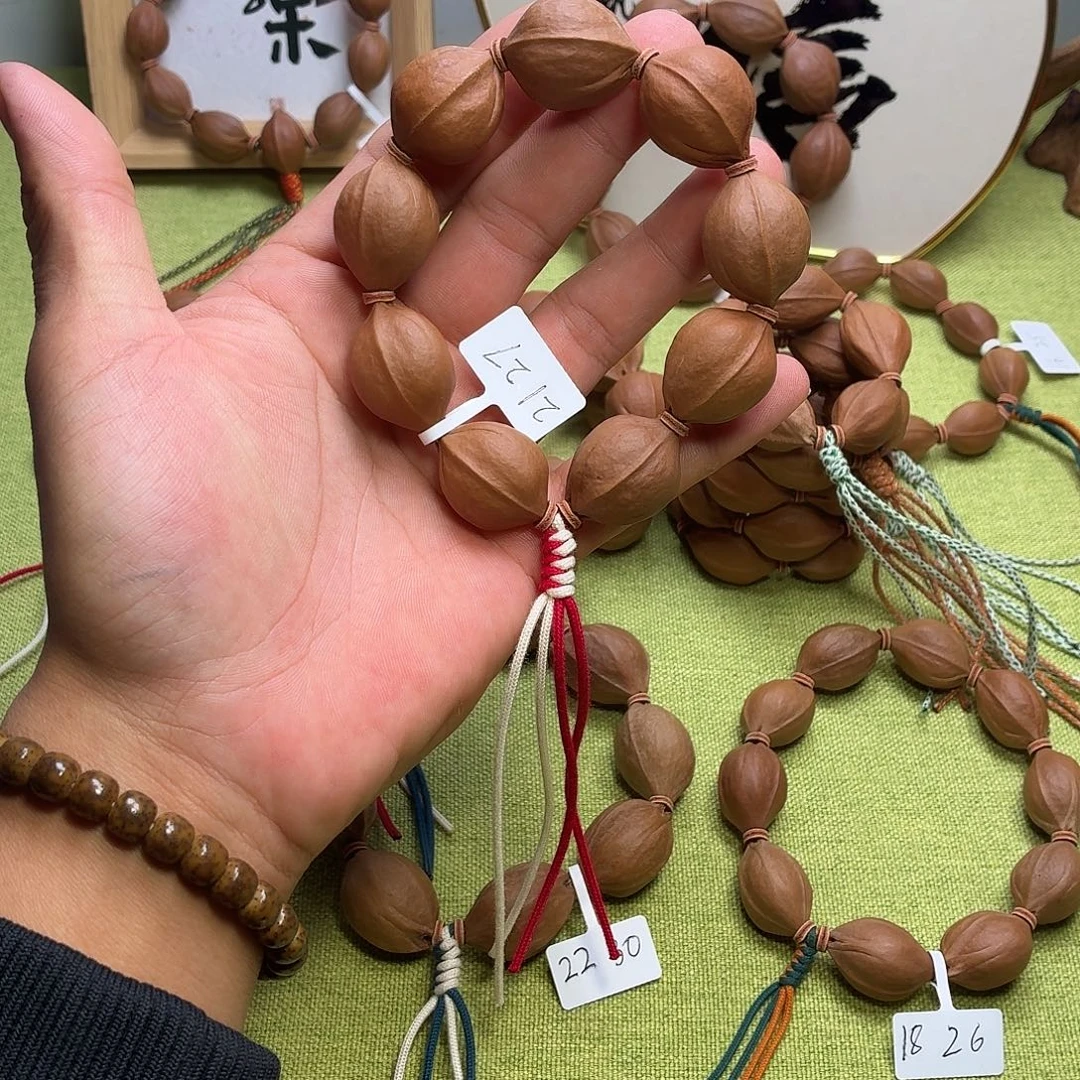 橄榄核手串/手链原生态梅林铁核21.27饱满