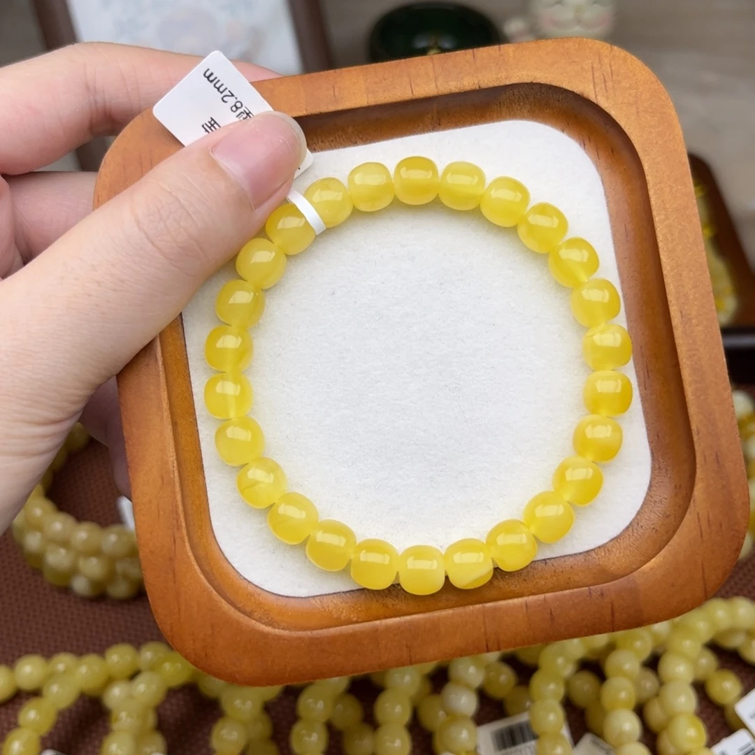 蜜蜡未镶嵌珠宝奇石8.2mm