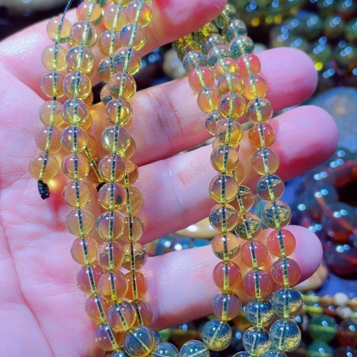 未镶嵌琥珀手链天然