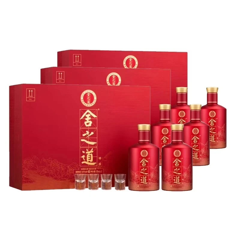 舍得舍之道礼盒【升级款】 浓香型白酒特醇系列50度500ml*6瓶