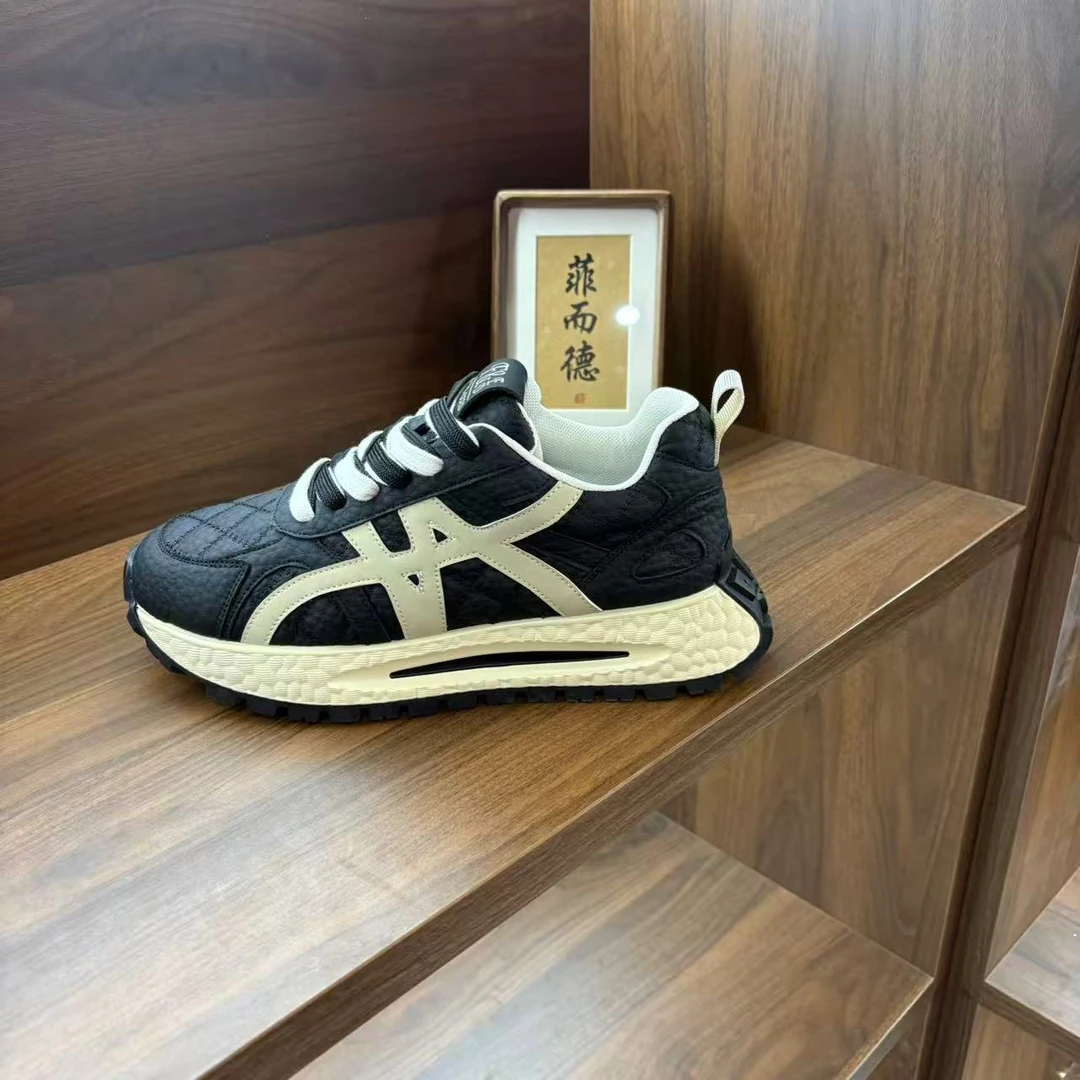 【高版本菲而德79757】2026爆款高端定制真皮手工休闲单棉同款潮鞋