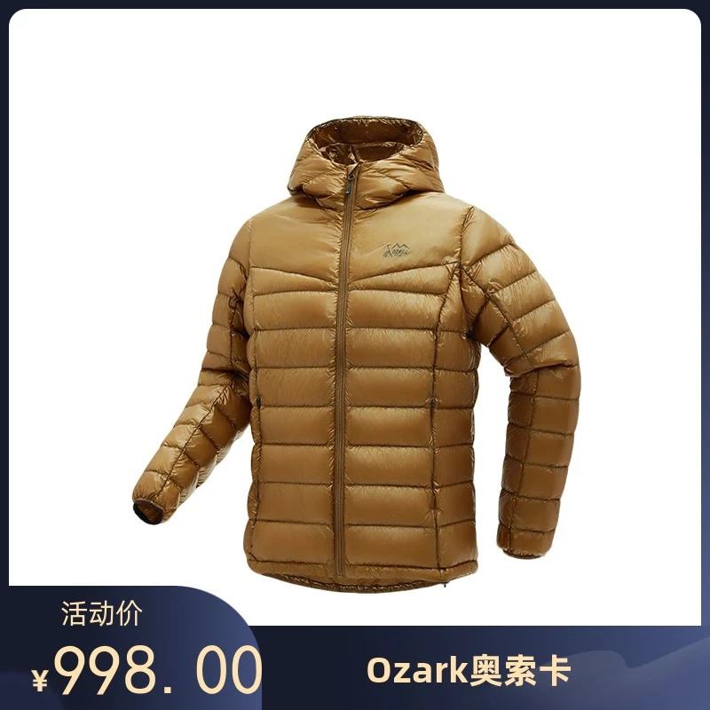 Ozark/奥索卡23冬通勤羽绒服女1000FP白鹅绒连帽保暖156626