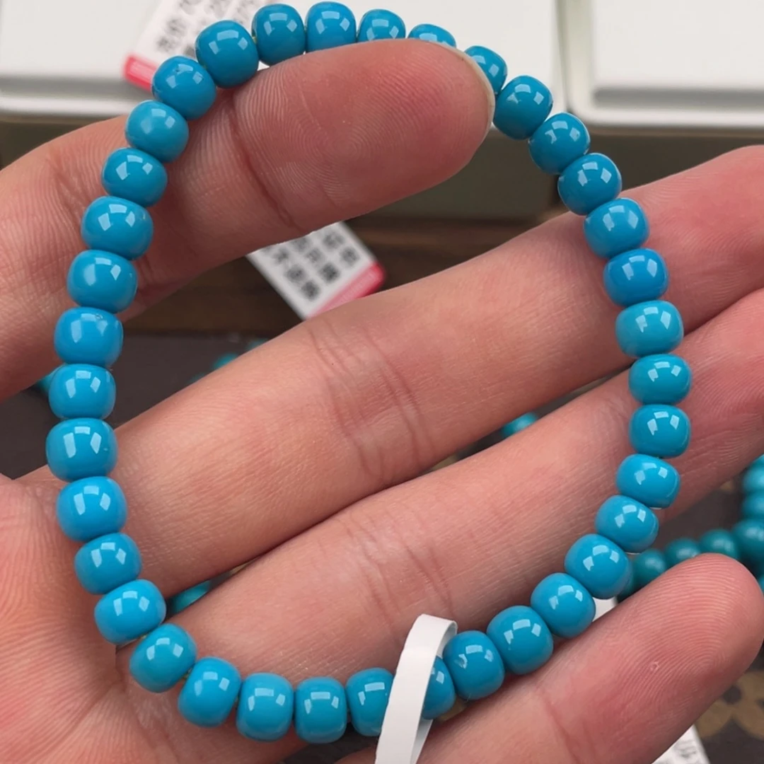 绿松石合金挂件6.0老形单圈