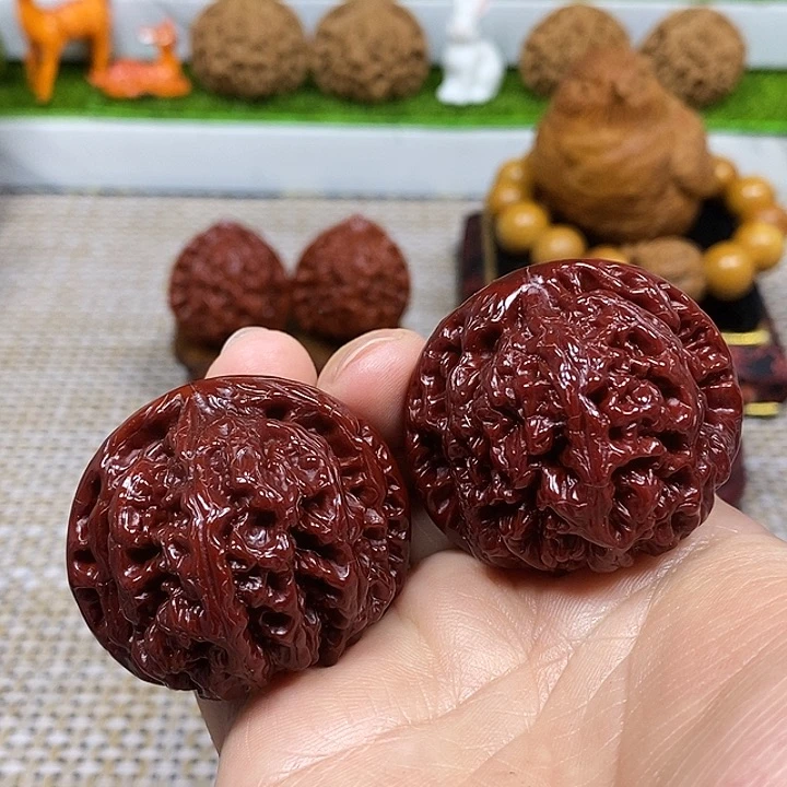 文玩核桃把件大粗筋