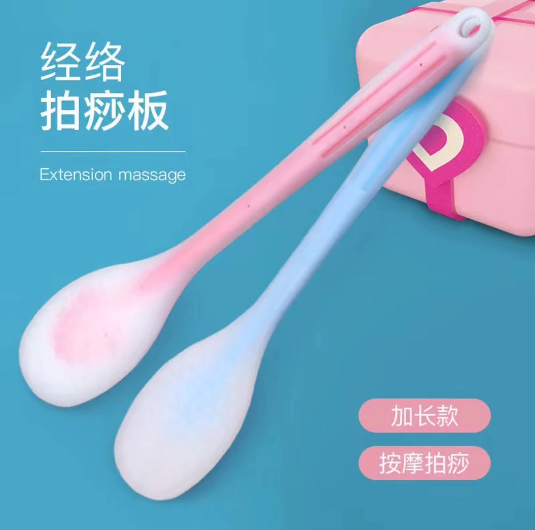 硅胶拍痧板拍打经络棒手掌按摩拍捶背器敲打敲背神器家用养生专用