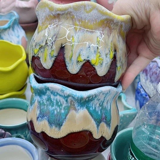 多肉绿植陶瓷花盆9.9包邮