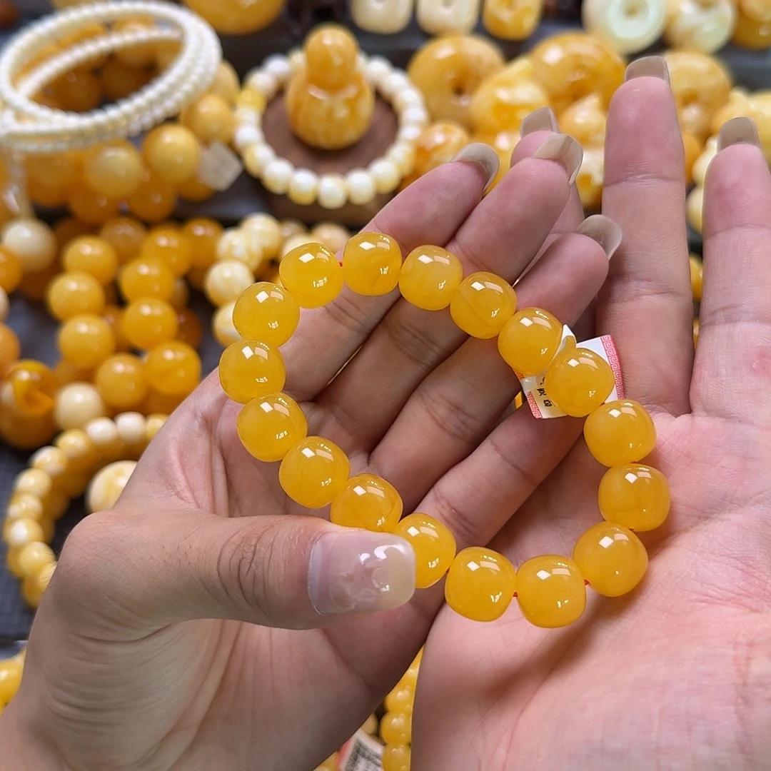 蜜蜡未镶嵌珠宝奇石同料14mm
